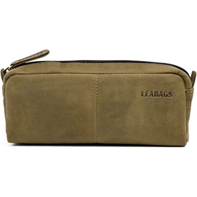 LEABAGS Étui à Crayons en Cuir Grand étui à stylos en Cuir véritable Trousse à Crayons pour Le Travail, l'université et l'école Étui à Crayons Étui à stylos Étui en Cuir Vert Naturel - Publicité LEABAGS Étui à Crayons en Cuir Grand étui à stylos en Cuir véritable Trousse à Crayons pour Le Travail, l'université et l'école Étui à Crayons Étui à stylos Étui en Cuir Vert Naturel - Publicité