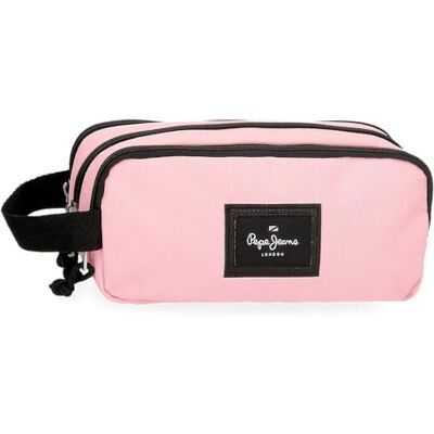 Pepe Jeans Aris Colorful Trousse triple rose 22 x 10 x 9 cm Polyester by Joumma Bags, rose, Trousse triple - Publicité Pepe Jeans Aris Colorful Trousse triple rose 22 x 10 x 9 cm Polyester by Joumma Bags, rose, Trousse triple - Publicité