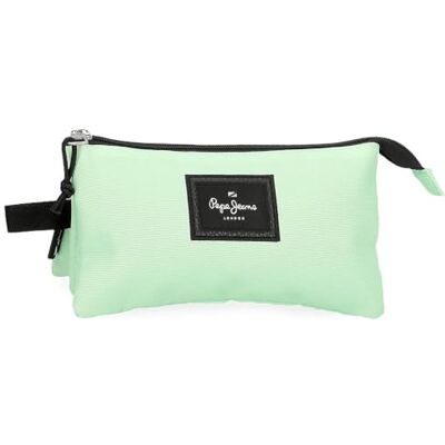 Pepe Jeans Aris Colorful Trousse triple verte 22 x 12 x 5 cm Polyester by Joumma Bags, vert, Trousse triple - Publicité Pepe Jeans Aris Colorful Trousse triple verte 22 x 12 x 5 cm Polyester by Joumma Bags, vert, Trousse triple - Publicité