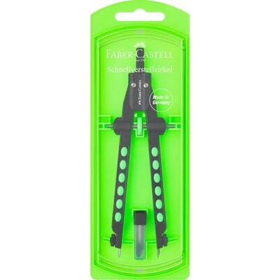 Faber-Castell 174335 – Compas, Factory Fluo vert - Publicité Faber-Castell 174335 – Compas, Factory Fluo vert - Publicité