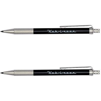 Koh-I-Noor Automatic 5608 Porte-mine pour cahier avec un taille-crayon en métal ensemble de 2 - Publicité Koh-I-Noor Automatic 5608 Porte-mine pour cahier avec un taille-crayon en métal ensemble de 2 - Publicité