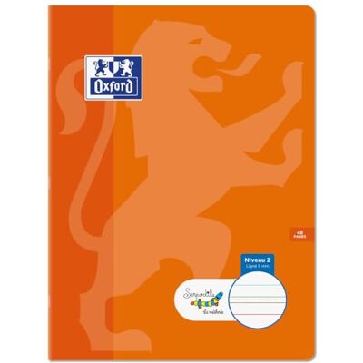 Oxford CAHIER SERPODILE AGRAFE 24x32 48P LIGNE 5mm NIVEAU2 - Publicité Oxford CAHIER SERPODILE AGRAFE 24x32 48P LIGNE 5mm NIVEAU2 - Publicité