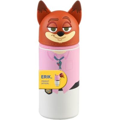 Grupo Erik Trousse 3D Zootopie 2 Nick Wilde Trousse Silicone Trousse scolaire 3D en silicone 20 x 5 x 5 cm Se pose à la verticale Facile à laver Idée cadeau enfant - Publicité Grupo Erik Trousse 3D Zootopie 2 Nick Wilde Trousse Silicone Trousse scolaire 3D en silicone 20 x 5 x 5 cm Se pose à la verticale Facile à laver Idée cadeau enfant - Publicité