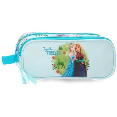 Disney Joumma Frozen Forever Bleu Clair Trousse Double 23x9x7 cm Polyester - Publicité Disney Joumma Frozen Forever Bleu Clair Trousse Double 23x9x7 cm Polyester - Publicité