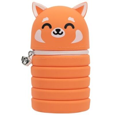 Mr. Wonderful Trousse Extensible Panda Roux Trousse à Crayons en Silicone Extensible avec Fermeture éclair - Publicité Mr. Wonderful Trousse Extensible Panda Roux Trousse à Crayons en Silicone Extensible avec Fermeture éclair - Publicité