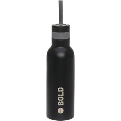 Lässig BOLD Bouteille pour enfants 750 ml en acier inoxydable sans BPA/School Bottle Stainless Steel Bold black - Publicité Lässig BOLD Bouteille pour enfants 750 ml en acier inoxydable sans BPA/School Bottle Stainless Steel Bold black - Publicité