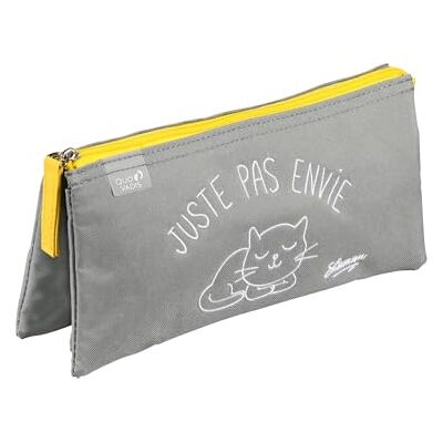 QUO VADIS Trousse scolaire Shaman Pas envie 22,5x11x6 cm - Publicité QUO VADIS Trousse scolaire Shaman Pas envie 22,5x11x6 cm - Publicité