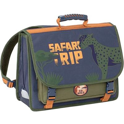 Viquel Cartable Primaire SAFARI TRIP Cartable Garçon 2 Compartiments Sac Scolaire Ergonomique avec Bandes réfléchissantes, Compartiments Multiples - Publicité Viquel Cartable Primaire SAFARI TRIP Cartable Garçon 2 Compartiments Sac Scolaire Ergonomique avec Bandes réfléchissantes, Compartiments Multiples - Publicité