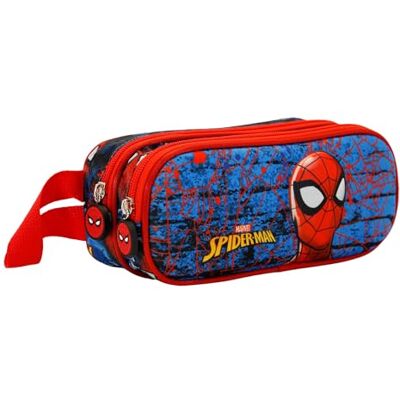 Marvel Spiderman Badoom-Trousse 3D Double, Rouge - Publicité Marvel Spiderman Badoom-Trousse 3D Double, Rouge - Publicité
