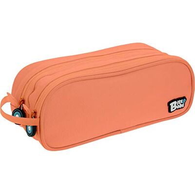 Grafoplás 37543983. Trousse scolaire double, couleur corail, 24,5 x 9,5 cm, Bits & Bobs - Publicité Grafoplás 37543983. Trousse scolaire double, couleur corail, 24,5 x 9,5 cm, Bits & Bobs - Publicité