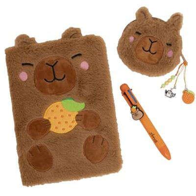 Mr. Wonderful – Set Cahier A5 + Porte-Monnaie + Stylo Effaçable – Papeterie originale – Idée cadeau – Bureau et École – Format A5 Capybara - Publicité Mr. Wonderful – Set Cahier A5 + Porte-Monnaie + Stylo Effaçable – Papeterie originale – Idée cadeau – Bureau et École – Format A5 Capybara - Publicité
