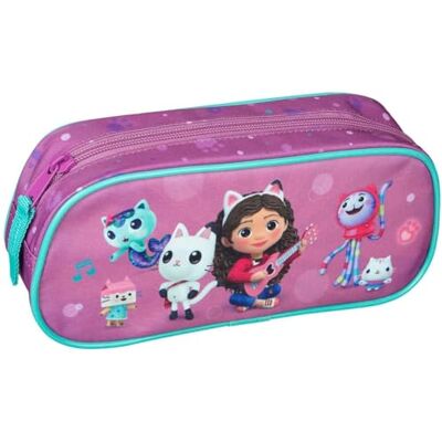 Undercover Gabbys Trousse à crayons pour maison de poupée, violet et turquoise, 22,5 x 9,5 x 9 cm, avec fermeture éclair, motif chat mignon - Publicité Undercover Gabbys Trousse à crayons pour maison de poupée, violet et turquoise, 22,5 x 9,5 x 9 cm, avec fermeture éclair, motif chat mignon - Publicité