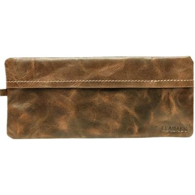 LEABAGS Étui à Crayons en Cuir véritable Petite Trousse pour Travail, université et école Trousse à Crayons Étui à Crayons Trousse en Cuir Vintage Taille L Fox - Publicité LEABAGS Étui à Crayons en Cuir véritable Petite Trousse pour Travail, université et école Trousse à Crayons Étui à Crayons Trousse en Cuir Vintage Taille L Fox - Publicité