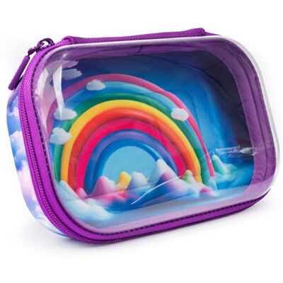 ZIPIT Boîte à Crayons Transparente pour, Arc-en-Ciel, Large Pencil Pouch, Trousse à Crayons - Publicité ZIPIT Boîte à Crayons Transparente pour, Arc-en-Ciel, Large Pencil Pouch, Trousse à Crayons - Publicité