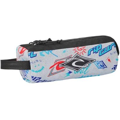 Rip Curl Trousse Scolaire garçon 2 Compartiments imprimé Gris Clair Polyester recyclé 21 x 8 x 8 cm Toutes Classes dès Le CP - Publicité Rip Curl Trousse Scolaire garçon 2 Compartiments imprimé Gris Clair Polyester recyclé 21 x 8 x 8 cm Toutes Classes dès Le CP - Publicité