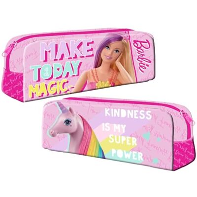 Templar - Girls Pink Barbie Rectangular Zipped Back To School Pencil Case - Pink - Barbie - Pencil Case - Publicité Templar - Girls Pink Barbie Rectangular Zipped Back To School Pencil Case - Pink - Barbie - Pencil Case - Publicité