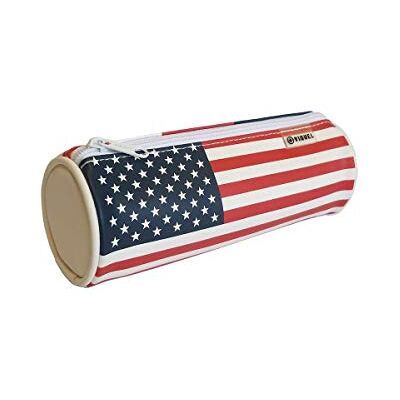 Viquel Trousse Scolaire USA avec Drapeau Etats Unis Matière Soft Fermeture Zippée World - Publicité Viquel Trousse Scolaire USA avec Drapeau Etats Unis Matière Soft Fermeture Zippée World - Publicité