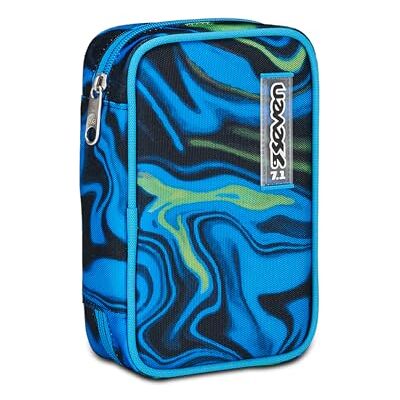 Seven Trousse d'école Speed Case, Bleu Vert Noir, Multi-Shade Boy, Porte-stylo Mono Compartiment avec planches amovibles et stylets, crayons, couleurs, accessoires sac à dos, élémentaires, moyennes, - Publicité Seven Trousse d'école Speed Case, Bleu Vert Noir, Multi-Shade Boy, Porte-stylo Mono Compartiment avec planches amovibles et stylets, crayons, couleurs, accessoires sac à dos, élémentaires, moyennes, - Publicité