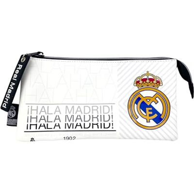 Trousse à crayons Triple Hala du Real Madrid - Trousse - Publicité Trousse à crayons Triple Hala du Real Madrid - Trousse - Publicité