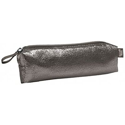 QUO VADIS Trousse scolaire Thelma Gris 19x4,7x4,7 cm - Publicité QUO VADIS Trousse scolaire Thelma Gris 19x4,7x4,7 cm - Publicité