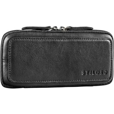 STILORD '' Étui en Cuir Vintage avec Fermeture éclair Etui à Crayons Porte-Crayons pour Hommes Trousse Scolaire Cuir Trousse de Maquillage Pochette, Couleur:Noir - Publicité STILORD '' Étui en Cuir Vintage avec Fermeture éclair Etui à Crayons Porte-Crayons pour Hommes Trousse Scolaire Cuir Trousse de Maquillage Pochette, Couleur:Noir - Publicité