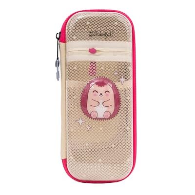Mr. Wonderful Trousse Rigide 3D Hérisson avec Compartiment en Maille – Grande Trousse Scolaire - Publicité Mr. Wonderful Trousse Rigide 3D Hérisson avec Compartiment en Maille – Grande Trousse Scolaire - Publicité