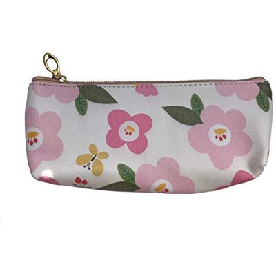 NOVAGO Trousse à Crayons, Trousse Maquillage,Trousse Multi Usage avec Motif Fleur (Rose) - Publicité NOVAGO Trousse à Crayons, Trousse Maquillage,Trousse Multi Usage avec Motif Fleur (Rose) - Publicité