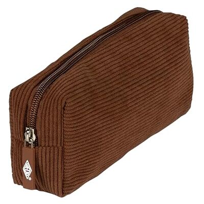 WEDO Trousse Scolaire en Velours côtelé pour stylos et matériel d'écriture Marron, Marron - Publicité WEDO Trousse Scolaire en Velours côtelé pour stylos et matériel d'écriture Marron, Marron - Publicité