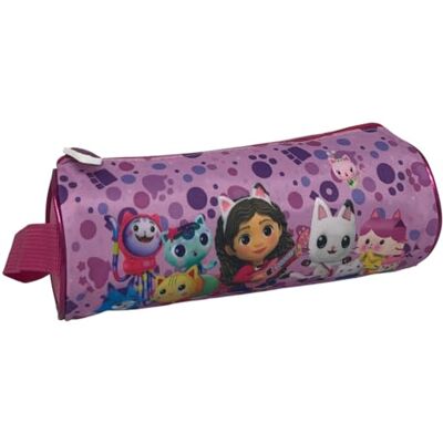 CARTOON Trousse d'école ronde avec poignée d'école de papeterie, organisateur de crayons de couleur, Gabby's Dollhouse, Organisateur de sac - Publicité CARTOON Trousse d'école ronde avec poignée d'école de papeterie, organisateur de crayons de couleur, Gabby's Dollhouse, Organisateur de sac - Publicité