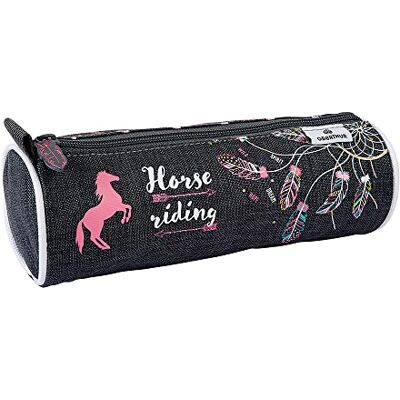 Trousse Ronde OBERTHUR Cheval Horse Riding - Publicité Trousse Ronde OBERTHUR Cheval Horse Riding - Publicité