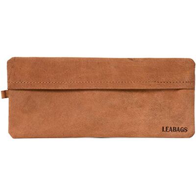 LEABAGS Trousse en Cuir véritable pour Travail, université, école, Trousse à Crayons, étui en Cuir, Taille S & L, Marron Vintage Daim, Fort Vaux (Large), Fort Vaux - Publicité LEABAGS Trousse en Cuir véritable pour Travail, université, école, Trousse à Crayons, étui en Cuir, Taille S & L, Marron Vintage Daim, Fort Vaux (Large), Fort Vaux - Publicité