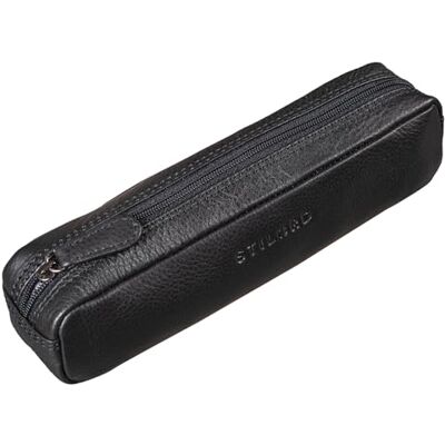 STILORD Étui en Cuir Trousse Stylo Vintage Plumier Pochette Ronde Porte-Plume Crayons Scolaire pour Hommes Femmes Bureau de Cuir Véritable Couleur:Noir - Publicité STILORD Étui en Cuir Trousse Stylo Vintage Plumier Pochette Ronde Porte-Plume Crayons Scolaire pour Hommes Femmes Bureau de Cuir Véritable Couleur:Noir - Publicité