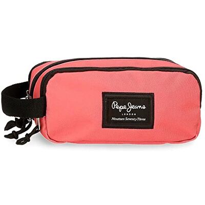 Pepe Jeans Aris Trousse triple rose 22 x 10 x 9 cm Polyester, rose, Trousse triple - Publicité Pepe Jeans Aris Trousse triple rose 22 x 10 x 9 cm Polyester, rose, Trousse triple - Publicité