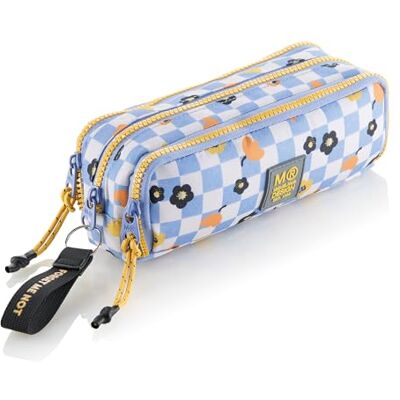 Miquelrius Trousse Scolaire Triple Organisateur, Trousse recyclée avec 3 Compartiments, Poches internes, poignées de Corde, Porte-clés Forget Me Not, Retour à l'école, 21 x 7 x 9 cm, Square It - Publicité Miquelrius Trousse Scolaire Triple Organisateur, Trousse recyclée avec 3 Compartiments, Poches internes, poignées de Corde, Porte-clés Forget Me Not, Retour à l'école, 21 x 7 x 9 cm, Square It - Publicité