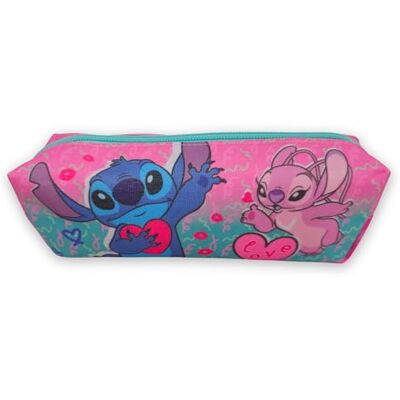 TDL Lilo, Stitch & Angel Étui à crayons rectangulaire pour filles - Publicité TDL Lilo, Stitch & Angel Étui à crayons rectangulaire pour filles - Publicité