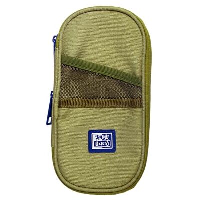 Oxford B-Max Trousse Scolaire avec élastique en matériau recyclé RPET Vert Safari - Publicité Oxford B-Max Trousse Scolaire avec élastique en matériau recyclé RPET Vert Safari - Publicité