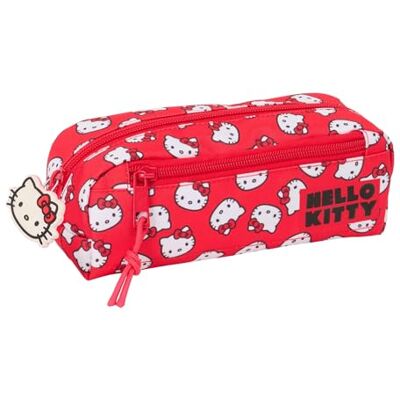 SAFTA Hello Kitty Iconic Trousse Triple pour Enfant, idéale pour Les Enfants d'âge Scolaire, Confortable et Polyvalente, qualité et résistance, 22 x 6 x 8,5 cm, Rouge, Blanc, M, Décontracté - Publicité SAFTA Hello Kitty Iconic Trousse Triple pour Enfant, idéale pour Les Enfants d'âge Scolaire, Confortable et Polyvalente, qualité et résistance, 22 x 6 x 8,5 cm, Rouge, Blanc, M, Décontracté - Publicité