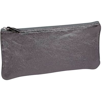 Clairefontaine 8703C Trousse Scolaire Plate Graphite Effet irisé 22x11 cm en Véritable Cuir d'Agneau Fourniture Scolaire Trousse Crayons de Couleurs Etui à Crayons Porte-Plume - Publicité Clairefontaine 8703C Trousse Scolaire Plate Graphite Effet irisé 22x11 cm en Véritable Cuir d'Agneau Fourniture Scolaire Trousse Crayons de Couleurs Etui à Crayons Porte-Plume - Publicité