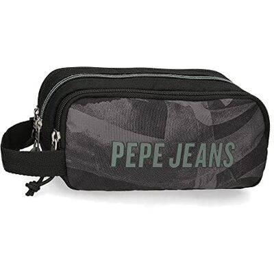 Pepe Jeans Davis Trousse Triple Noire 22 x 10 x 9 cm Polyester - Publicité Pepe Jeans Davis Trousse Triple Noire 22 x 10 x 9 cm Polyester - Publicité