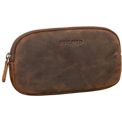 STILORD Plumier Cuir Vintage Trousse Scolaire idéal comme Pochette pour Travail École Organiseur Crayons Étui Lunettes en Cuir Véritable Couleur:Kreta Brun - Publicité STILORD Plumier Cuir Vintage Trousse Scolaire idéal comme Pochette pour Travail École Organiseur Crayons Étui Lunettes en Cuir Véritable Couleur:Kreta Brun - Publicité