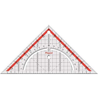Maped Equerre Géo Technic avec poignée hypoténuse 26 cm - Publicité Maped Equerre Géo Technic avec poignée hypoténuse 26 cm - Publicité