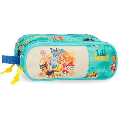 Paw Patrol Pat' Patrouille Pawsome Vibes Trousse double bleue 23 x 9 x 7 cm Polyester L, bleu, Trousse double - Publicité Paw Patrol Pat' Patrouille Pawsome Vibes Trousse double bleue 23 x 9 x 7 cm Polyester L, bleu, Trousse double - Publicité