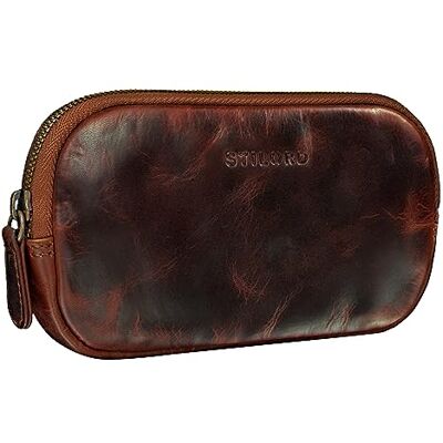 STILORD Mike Plumier Cuir Vintage Trousse Scolaire idéal comme Pochette pour Travail École Organiseur Crayons Étui Lunettes en Cuir Véritable Couleur:Kara Cognac - Publicité STILORD Mike Plumier Cuir Vintage Trousse Scolaire idéal comme Pochette pour Travail École Organiseur Crayons Étui Lunettes en Cuir Véritable Couleur:Kara Cognac - Publicité