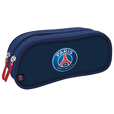 QUO VADIS Collection : PSG TROUSSE SCOLAIRE 2 compartiments pour ranger stylos et feutres Matière et zip résistants Fromat 10x23x07cm Logo - Publicité QUO VADIS Collection : PSG TROUSSE SCOLAIRE 2 compartiments pour ranger stylos et feutres Matière et zip résistants Fromat 10x23x07cm Logo - Publicité