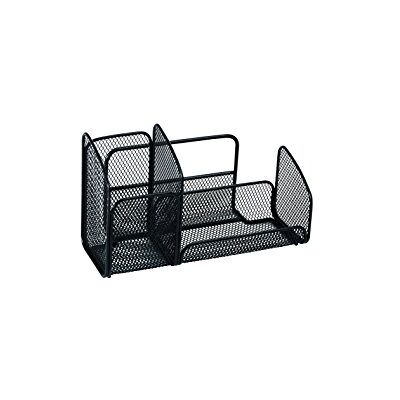 ALBA Trieur Mesh Noir en métal, 3 compartiments 21 x 12,5 x 10 cm - Publicité ALBA Trieur Mesh Noir en métal, 3 compartiments 21 x 12,5 x 10 cm - Publicité