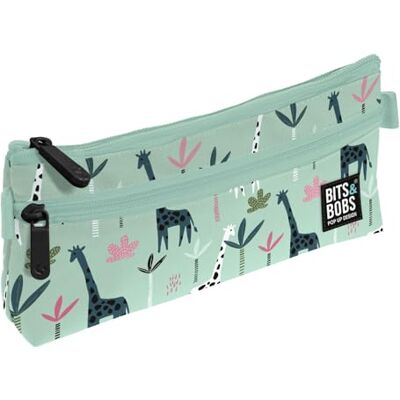 Grafoplás Trousse Scolaire Plate, Collection Jungle, Design Bits & Bobs Pop Up, 2 Poches, 23 x 10 cm, Compartiments zippés, poignées d'ouverture Facile, Fournitures Scolaires, Vert, 23 x 10 x 4 cm - Publicité Grafoplás Trousse Scolaire Plate, Collection Jungle, Design Bits & Bobs Pop Up, 2 Poches, 23 x 10 cm, Compartiments zippés, poignées d'ouverture Facile, Fournitures Scolaires, Vert, 23 x 10 x 4 cm - Publicité
