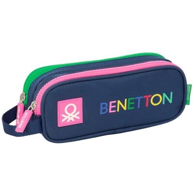 safta Benetton DAMERO Trousse Double pour Enfant, idéale pour Les Enfants d'âge Scolaire, Confortable et Polyvalente, qualité et résistance, 21 x 6 x 8 cm, Bleu Marine, M, Décontracté - Publicité safta Benetton DAMERO Trousse Double pour Enfant, idéale pour Les Enfants d'âge Scolaire, Confortable et Polyvalente, qualité et résistance, 21 x 6 x 8 cm, Bleu Marine, M, Décontracté - Publicité