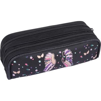 Oberthur 1 Trousse Fourre-Tout 2 Compartiments Collection Little Karl Marc John Dimension 22 x 7,5 x 7 cm - Publicité Oberthur 1 Trousse Fourre-Tout 2 Compartiments Collection Little Karl Marc John Dimension 22 x 7,5 x 7 cm - Publicité