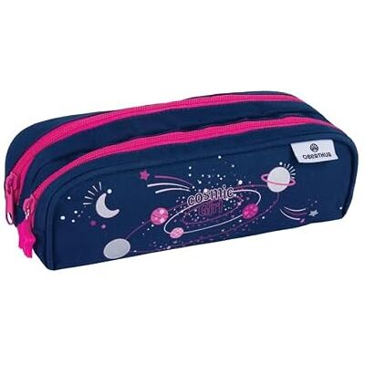 Oberthur 1 Trousse Fourre-Tout 2 Compartiments Collection Cosmic Dimension 22 x 7,5 x 7 cm - Publicité Oberthur 1 Trousse Fourre-Tout 2 Compartiments Collection Cosmic Dimension 22 x 7,5 x 7 cm - Publicité