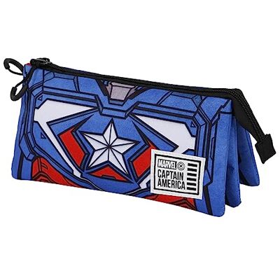 Marvel Captain America Tekk Costume-Trousse Triple FAN 2.0, Bleu - Publicité Marvel Captain America Tekk Costume-Trousse Triple FAN 2.0, Bleu - Publicité